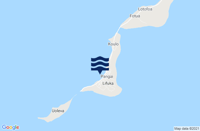 Mapa de mareas Pangai, Tonga