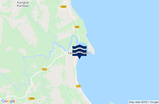 Mapa de mareas Pantai Ru Rebah, Malaysia