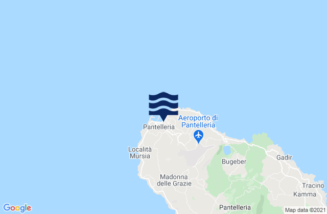Mapa de mareas Pantelleria, Italy