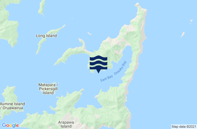 Mapa de mareas Papakura Bay, New Zealand