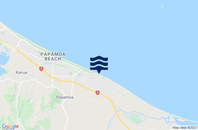 Mapa de mareas Papamoa Beach, New Zealand