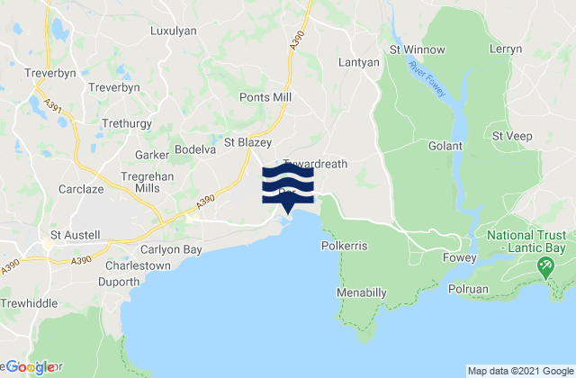 Mapa de mareas Par, United Kingdom