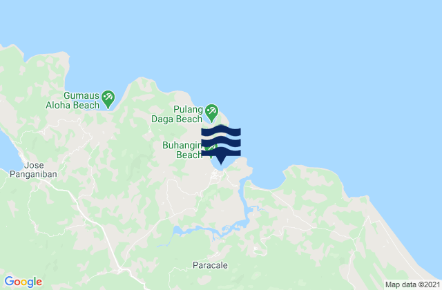 Mapa de mareas Paracale, Philippines