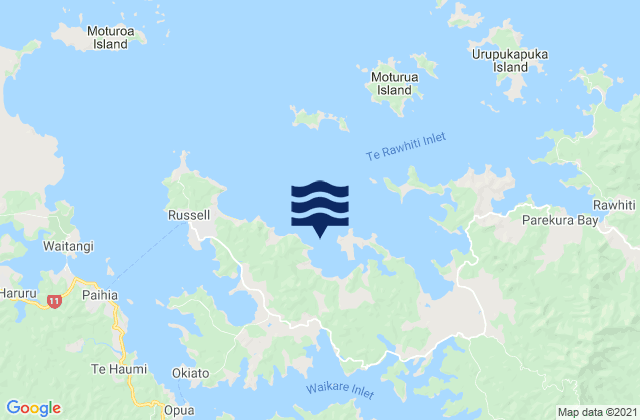 Mapa de mareas Paroa Bay, New Zealand