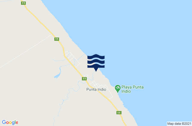 Mapa de mareas Partido de Punta Indio, Argentina