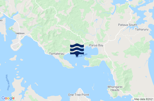 Mapa de mareas Parua Bay, New Zealand