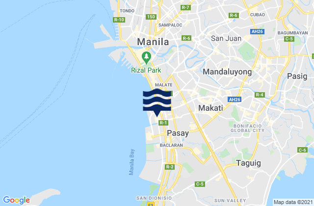 Mapa de mareas Pasay City, Philippines