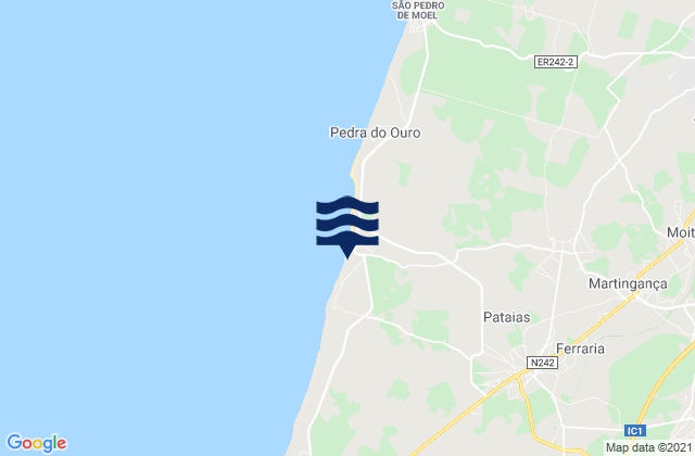Mapa de mareas Pataias, Portugal
