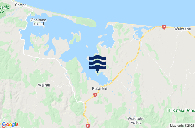 Mapa de mareas Pataua Island, New Zealand