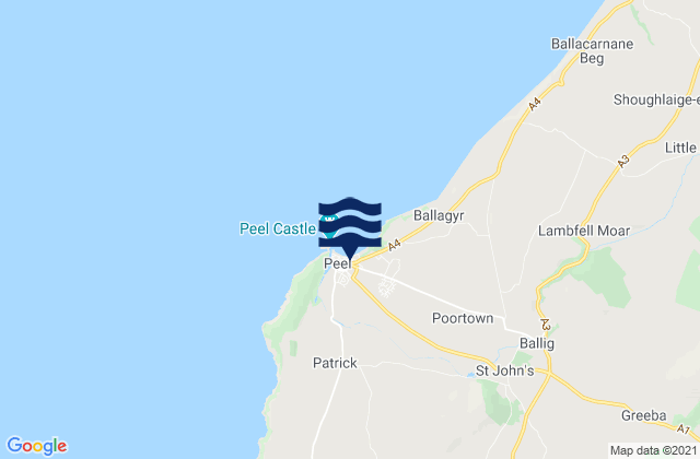 Mapa de mareas Patrick, Isle of Man
