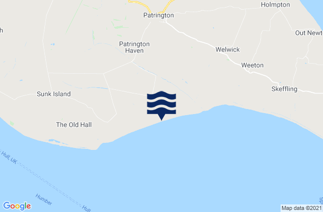Mapa de mareas Patrington, United Kingdom