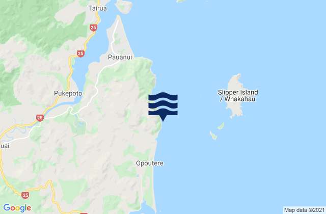Mapa de mareas Pauanui, New Zealand
