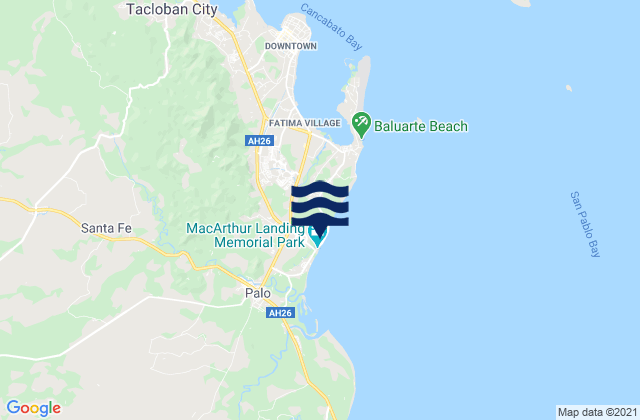 Mapa de mareas Pawing, Philippines
