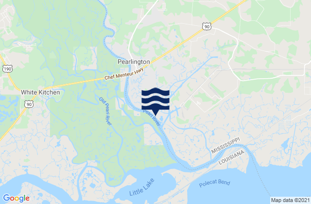 Mapa de mareas Pearlington Pearl River, United States