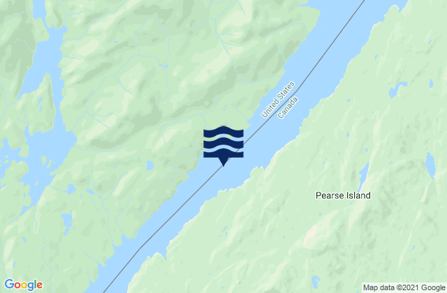 Mapa de mareas Pearse Canal, Canada
