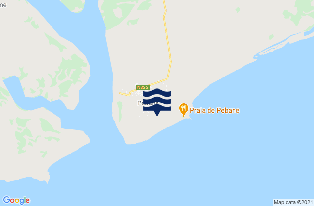 Mapa de mareas Pebane, Mozambique