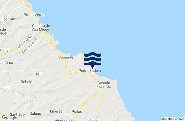 Mapa de mareas Pedra Badejo, Cabo Verde