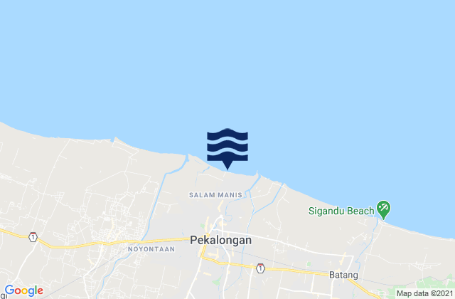 Mapa de mareas Pekalongan, Indonesia
