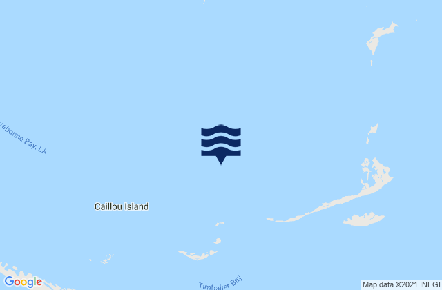 Mapa de mareas Pelican Islands (Timbalier Bay), United States