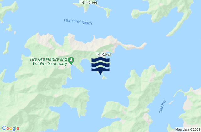 Mapa de mareas Pelorus Sound, New Zealand
