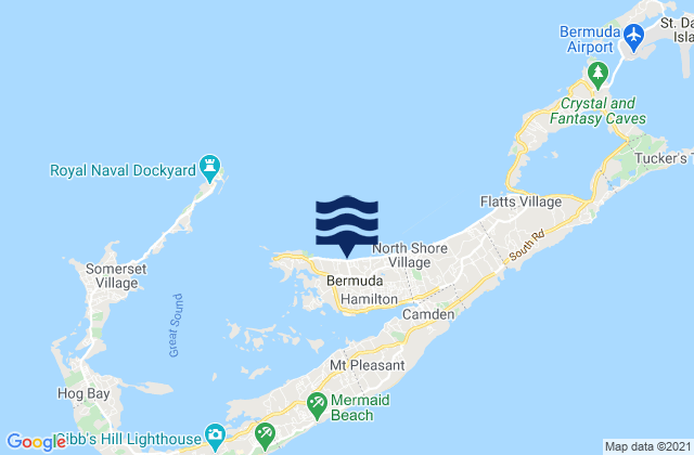 Mapa de mareas Pembroke Parish, Bermuda