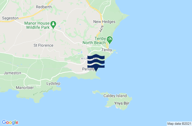 Mapa de mareas Penally, United Kingdom