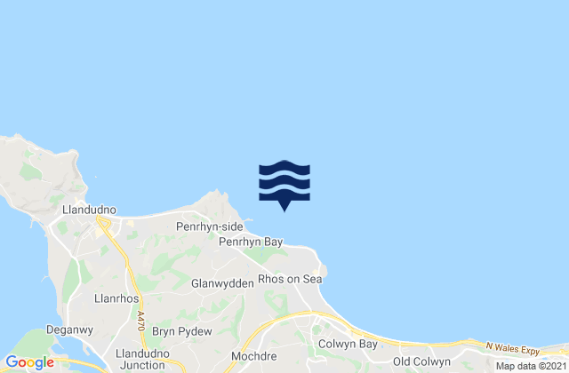 Mapa de mareas Penrhyn Bay, United Kingdom