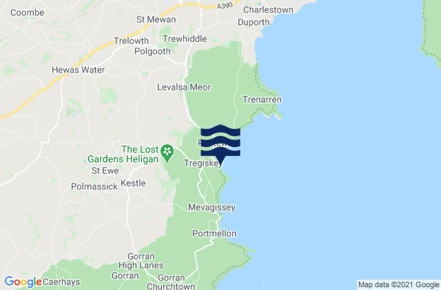 Mapa de mareas Pentewan Beach, United Kingdom