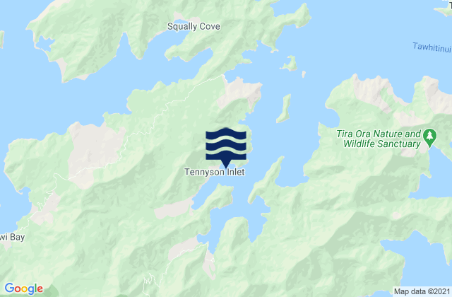Mapa de mareas Penzance Bay, New Zealand