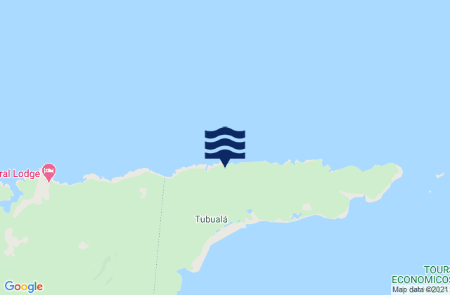 Mapa de mareas Península de San Blas, Panama