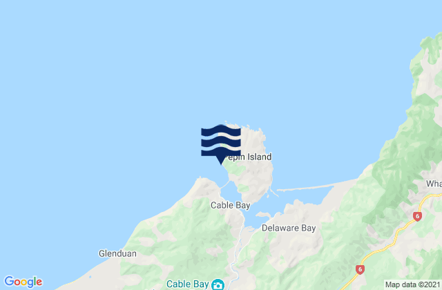 Mapa de mareas Pepin Island, New Zealand