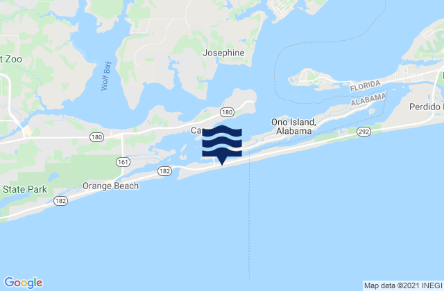 Mapa de mareas Perdido Key, United States