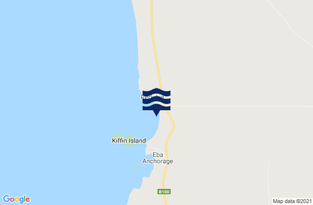 Mapa de mareas Perlubie Beach, Australia