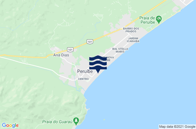 Mapa de mareas Peruíbe, Brazil