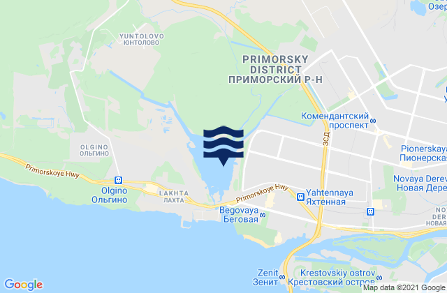 Mapa de mareas Pesochnyy, Russia