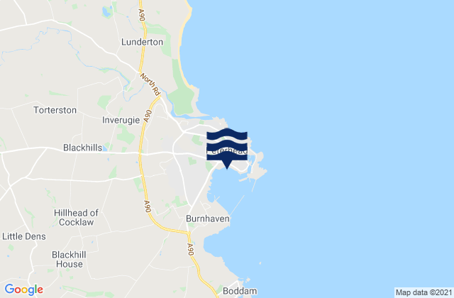 Mapa de mareas Peterhead, United Kingdom