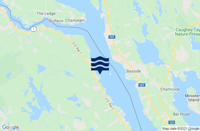 Mapa de mareas Pettegrove Point Dochet Island, Canada