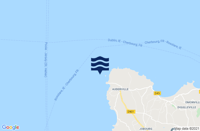 Mapa de mareas Phare du Cap de la Hague, France