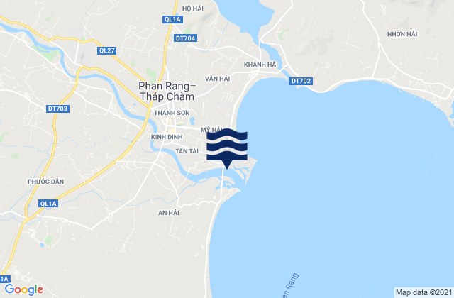 Mapa de mareas Phường Mỹ Đông, Vietnam