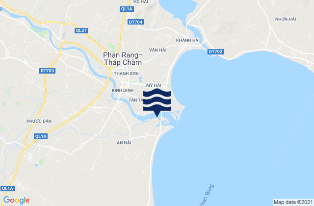 Mapa de mareas Phường Phủ Hà, Vietnam