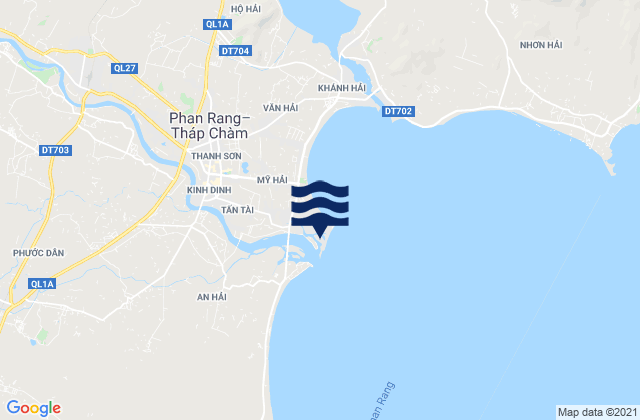 Mapa de mareas Phường Đông Hải, Vietnam