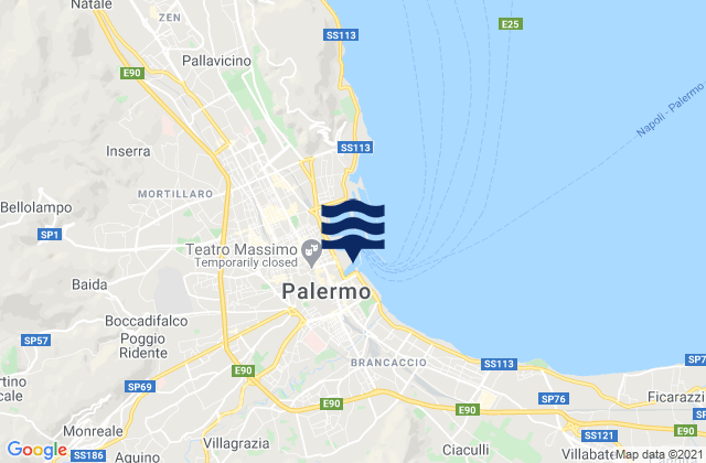 Mapa de mareas Piano Maglio-Blandino, Italy