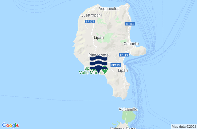 Mapa de mareas Pianoconte, Italy