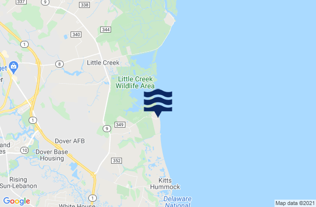 Mapa de mareas Pickering Beach, United States