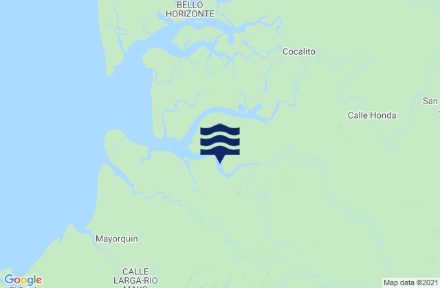 Mapa de mareas Pico de Loro, Colombia
