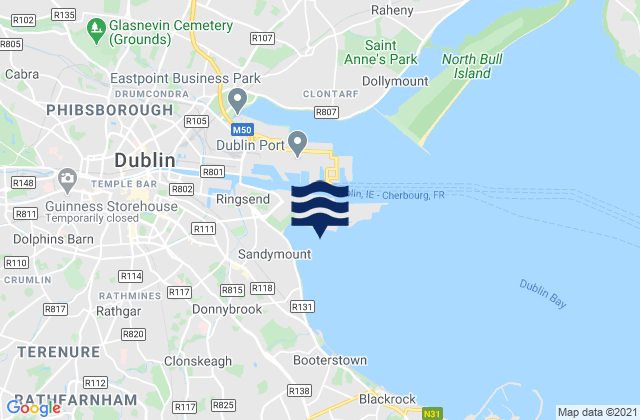 Mapa de mareas Pigeon House Harbour, Ireland