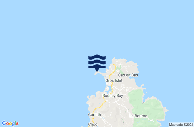 Mapa de mareas Pigeon Point, Martinique