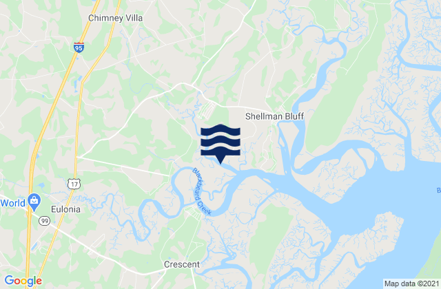 Mapa de mareas Pine Harbor Sapelo River, United States