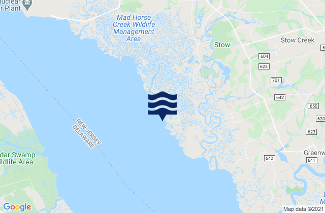Mapa de mareas Pine Island (Malapartis Creek), United States