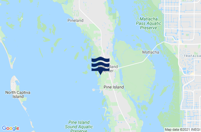Mapa de mareas Pine Island Center, United States